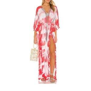 NWT Michael Stars Farrah Maxi Caftan Dress With Two Side Slits